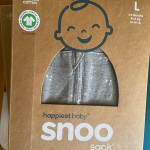 4 brand new Snoo sleep sacks size large